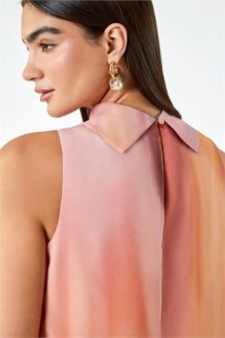 Pink Luxe Colourblock Fit & Flare Maxi Dress