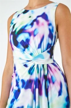 Magenta Drape Twist Maxi Stretch Dress -Outlet Modi Qube Store 9046ef22 bd54 481c ba93 97aa0e97aaa3