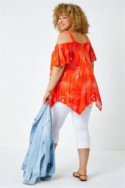 Pink Curve Ombre Print Chiffon Overlay Top -Outlet Modi Qube Store 93247ab2 d5c4 469e b585 001055594c3d