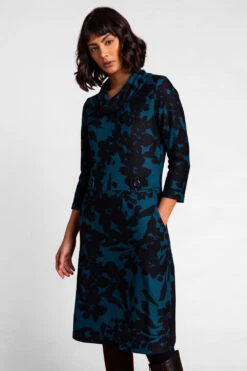 Teal Floral Print Cowl Neck Dress 9 Teal Floral Print Cowl Neck Dress -Outlet Modi Qube Store 951e48a6 b68e 47d9 9175 1fcef67cd587
