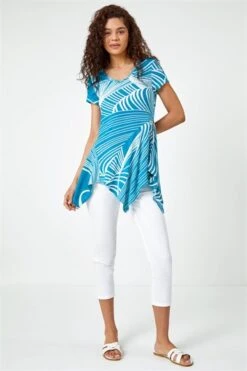 Blue Cotton Oversized Floral Tunic Top 10 Blue Cotton Oversized Floral Tunic Top -Outlet Modi Qube Store 98a6c525 6731 42a5 b201 171c1fa40d21