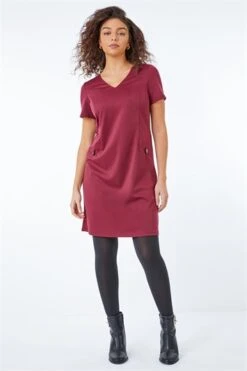 Wine Petite Animal Print Midi Dress -Outlet Modi Qube Store a38b8411 6ee7 4de7 aa56 32a61bc970a5