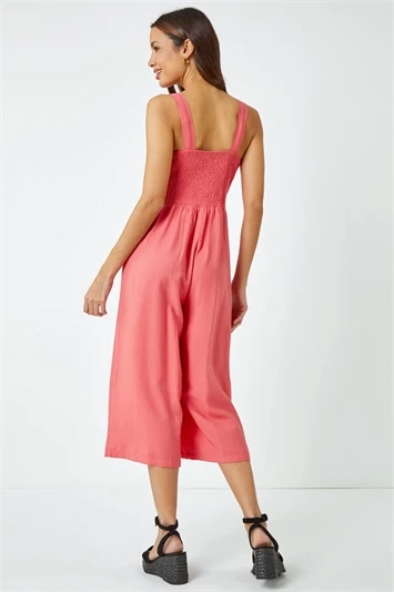Pink Sleeveless Gathered Midi Dress 4 Pink Sleeveless Gathered Midi Dress - Image 2