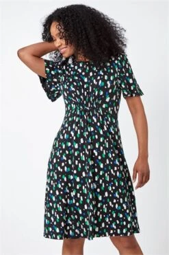Black Petite Spot Ruched Stretch Midi Dress 10 Black Petite Spot Ruched Stretch Midi Dress -Outlet Modi Qube Store a684bfdb 695f 4186 be12 276a3337e23d