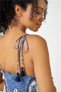 Navy Petite Floral Print Tiered Maxi Dress -Outlet Modi Qube Store a6d95a33 703a 4453 b0cc bed0745dc671