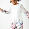 Ivory Petite Premium Stretch Floral Shift Dress -Outlet Modi Qube Store a7acfd34 a1d7 4ee7 8b23 ef2099f7120b