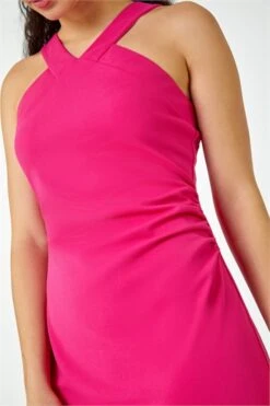 Pink Sleeveless Stretch Lace Midi Dress -Outlet Modi Qube Store aa7be116 7aa1 4da4 b072 955b9203d6d8