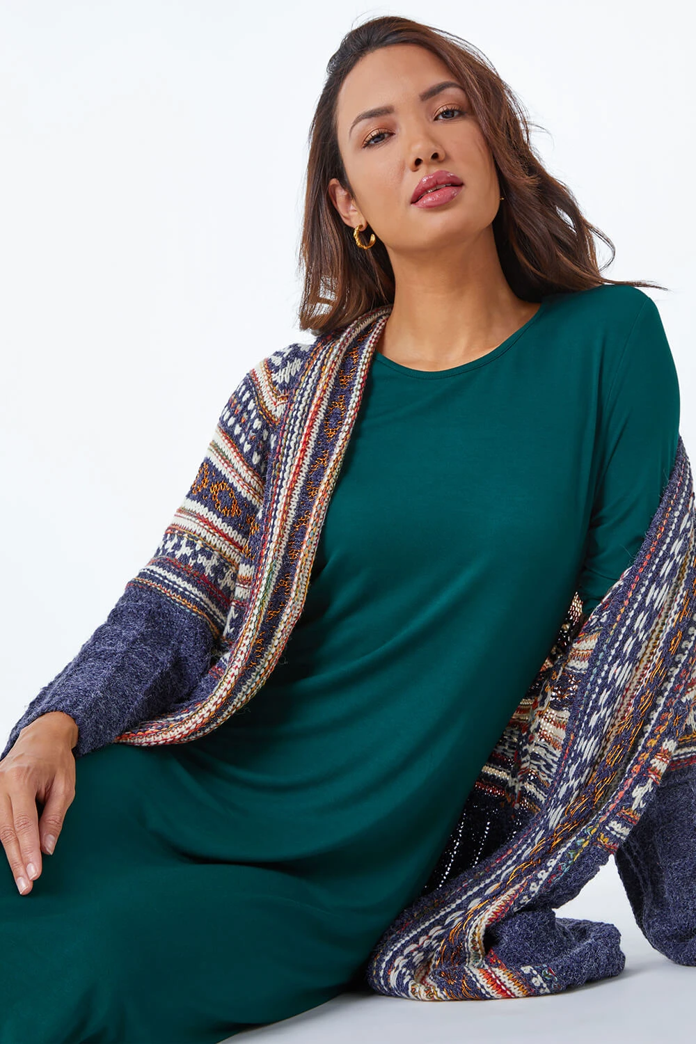 Forest Stretch Pocket Detail Midi Dress 7 Forest Stretch Pocket Detail Midi Dress - Image 5