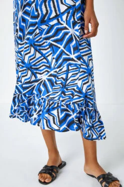 Blue Abstract Print Pocket Midi Dress 11 Blue Abstract Print Pocket Midi Dress -Outlet Modi Qube Store aa8eb103 042f 4c44 8ddd 201eda21fdb5