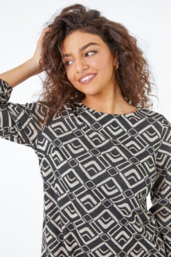 Stone Petite Geo Print Tunic Dress 10 Stone Petite Geo Print Tunic Dress -Outlet Modi Qube Store aaffcb0e b02c 4664 a622 3cc4880be77b