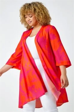 Orange Curve Floral Print Tie Detail Top -Outlet Modi Qube Store ae0a25c0 1a60 4fbe b866 2dffc3f6bc91