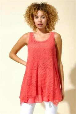 Peach Double Layer Colourblock Tunic -Outlet Modi Qube Store af2e9d20 db6b 495e bb0f 3ed1c6dedc34