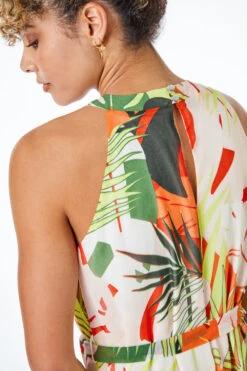 Lime Petite Tropical Print Tiered Dress -Outlet Modi Qube Store b380fbaa 306c 48dc a10b 87cf500eeb05