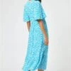 Blue Petite Ditsy Floral Stretch Midi Dress -Outlet Modi Qube Store b4a5989a 5364 40a8 9083 140035ab4450