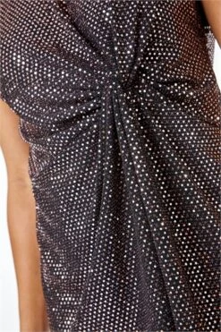 Wine Petite Puff Sleeve Lace Top