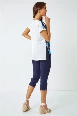 Blue Swirl Print Relaxed Overshirt -Outlet Modi Qube Store ba5761ef 2cbc 4a44 85e6 903769c449f7