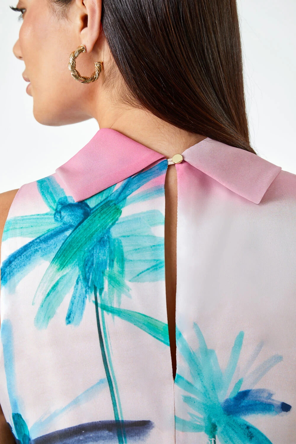 Green LIMITED Tropical High Neck Shift Dress 7 Green LIMITED Tropical High Neck Shift Dress - Image 5