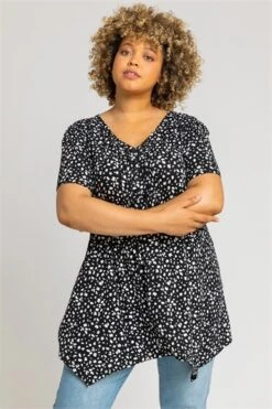 Navy Curve Spot Print Gathered Top 8 Navy Curve Spot Print Gathered Top -Outlet Modi Qube Store bc2adda8 df31 40c3 91ec 5ded3fb5f18f