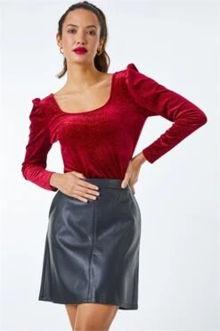 Red Glitter Side Twist Ruched Top 10 Red Glitter Side Twist Ruched Top -Outlet Modi Qube Store c0d13ad3 b016 4fc4 b361 1dd4d1a54fca