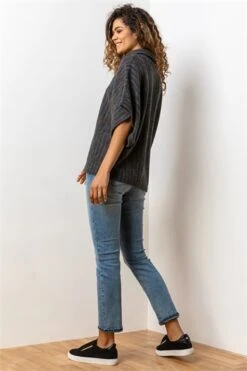 Grey Oversized Cowl Neck Textured Dress -Outlet Modi Qube Store c1e66569 08a5 471f a8d2 57ba4d0cf1c6