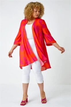 Orange Curve Floral Print Tie Detail Top -Outlet Modi Qube Store c236948e 869b 470d 9061 fd9522061f9f