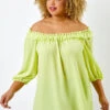 Lime Curve Frill Detail Bardot Top -Outlet Modi Qube Store c238f69c f2d3 400a a177 b2e65ecc1c8d
