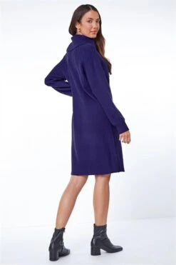 Purple Knitted Jumper Dress -Outlet Modi Qube Store c23e2b25 4870 4545 bd2d 6d89e0121ece