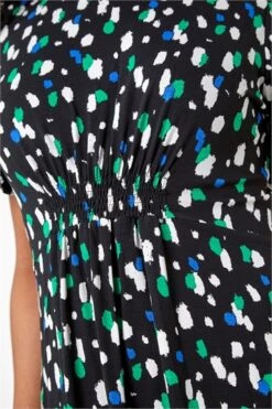 Black Petite Spot Ruched Stretch Midi Dress 11 Black Petite Spot Ruched Stretch Midi Dress -Outlet Modi Qube Store c5b97392 248c 42ce a418 0989ca55cd85