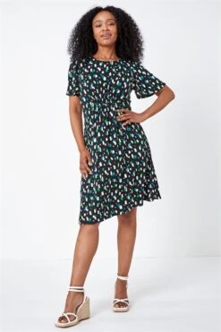 Black Petite Spot Ruched Stretch Midi Dress 9 Black Petite Spot Ruched Stretch Midi Dress -Outlet Modi Qube Store c6582ce7 f878 4c37 bc83 113b308a78c5