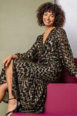 Gold Metallic Zig Zag Tiered Midi Dress 11 Gold Metallic Zig Zag Tiered Midi Dress -Outlet Modi Qube Store c9e82f4d f28a 4313 a557 9a071a1fd14c