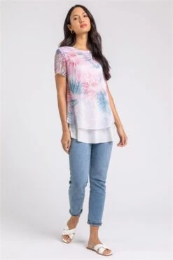 Ivory Embellished Floral Print T-Shirt 9 Ivory Embellished Floral Print T-Shirt -Outlet Modi Qube Store ca4cf881 dcd9 4d2f a17a 26a40bfa91b2
