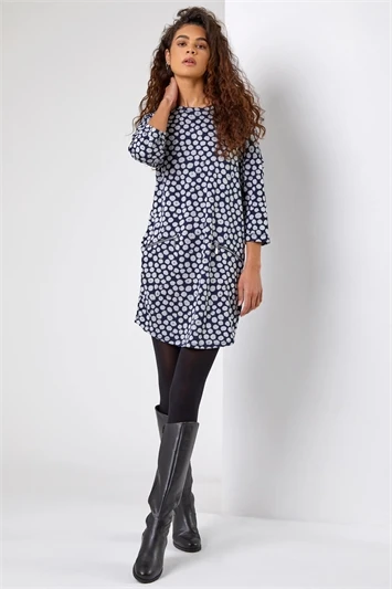 Black Ombre Textured Shift Dress 7 Black Ombre Textured Shift Dress - Image 5