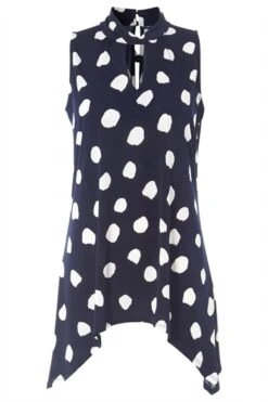 Royal Blue Leaf Puff Print Stretch Blouse -Outlet Modi Qube Store cceca3b7 5dad 478c 91db 4b67e37c4a8a