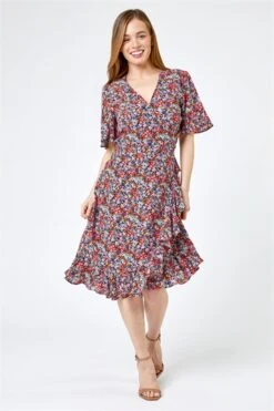 Ivory Petite Floral Print Maxi Dress 8 Ivory Petite Floral Print Maxi Dress -Outlet Modi Qube Store d1f24c87 7804 42da 93df 63d5df018215