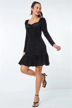 Stretch Velvet Midi Wrap Dress -Outlet Modi Qube Store d9f2877e 6590 4c48 aa3e 502d67ba5e6e