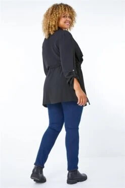 Black Curve Abstract Spot Print Midi Dress -Outlet Modi Qube Store dc92f2e2 742a 4410 8e98 0f7f193a8980