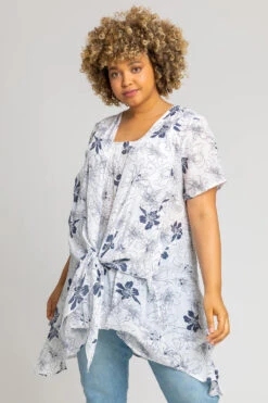 Blue Curve Floral Print Crinkle Tunic Top 8 Blue Curve Floral Print Crinkle Tunic Top -Outlet Modi Qube Store dfb3cfde 18cd 4301 8d3f 8a42c0050126