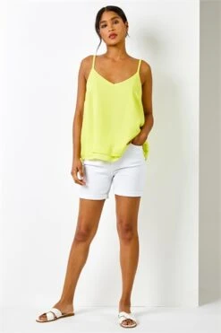 Lime Petite Tie Dye Print Vest Top -Outlet Modi Qube Store e03d565a 5fe3 4fa9 b613 206160ee1964