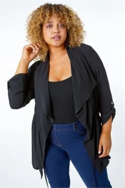 Black Curve Abstract Spot Print Midi Dress -Outlet Modi Qube Store e165a9d2 c835 4bef b6b5 461a6449d6b9