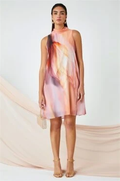 Pink Luxe Colourblock Fit & Flare Maxi Dress -Outlet Modi Qube Store e1c8b1f2 170b 4837 8e5c 888b03a39028