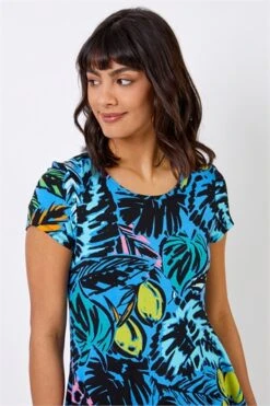 Turquoise Tropical Print Maxi Dress 8 Turquoise Tropical Print Maxi Dress -Outlet Modi Qube Store e2235acb 47cd 420e 9cc8 15ee0cb6f4dd