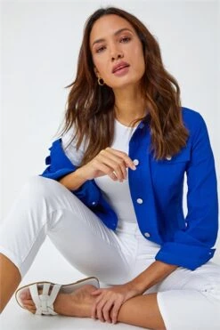 Blue Paisley Print Button Back Shell Top -Outlet Modi Qube Store e8f84a11 5d75 427d 8f96 f4f1769c3703