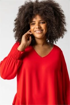 Rust Curve Colourblock Asymmetric Snood Top -Outlet Modi Qube Store ee54a575 f25a 4406 9ce6 c658b8975b44