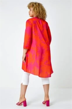 Orange Curve Floral Print Tie Detail Top -Outlet Modi Qube Store eecbbbfa c062 4fba aa4f 617f6031b144