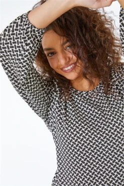 Black Petite Ditsy Floral Print Dress -Outlet Modi Qube Store f278b425 1b71 4b08 9a22 41b707679ef3