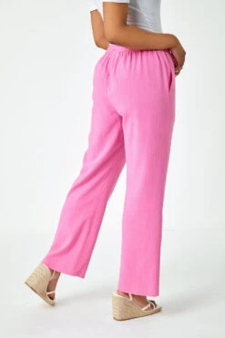 Pink Petite Wide Leg Linen Blend Trouser 9 Pink Petite Wide Leg Linen Blend Trouser -Outlet Modi Qube Store f2b0cfb5 593b 4b70 b741 e8215f0f4639