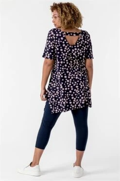 Blue Curve Geo Stretch Jersey Top -Outlet Modi Qube Store f57526a1 4fa7 4269 8d04 c44fdfba7458