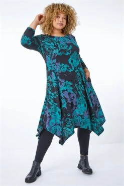 Black Curve Geometric Tunic Dress -Outlet Modi Qube Store f7623b4f 9459 4c49 846d bdb6a135bd7f