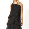 Black Embellished Frill Swing Dress -Outlet Modi Qube Store ffa33ab2 08c2 4cab 9f4c c138cdb4b647